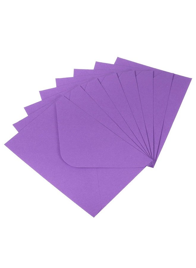 YOKIVE 50Pcs Gift Card Envelopes 6 X 4 Inch Mini Envelopes Small Envelopes Credit Card Size Bulk For Thank You Cards Graduation Greeting Birthday Purple  - Image 1