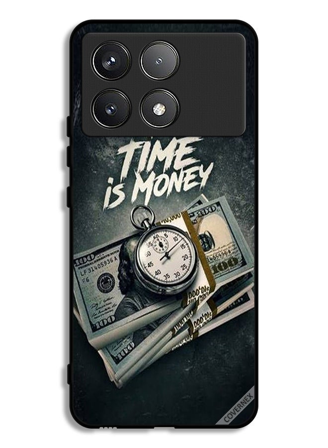 Covernex Xiaomi Poco F6 Pro Protective Case Cover Time Is Money - Image 1