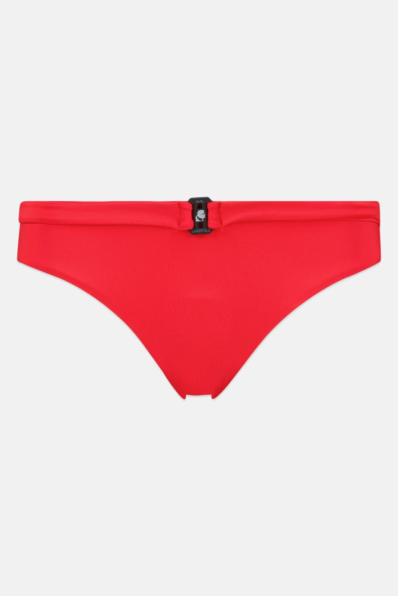 Karl Lagerfeld Women Pull On Bikini Bottom, Red - Image 2