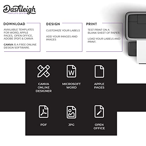 Dashleigh 20 Printable Candy Bar Wrappers - Custom Labels 5.3x5.25 inches for Inkjet & Laser - Sticker Paper for Party Favors, Wedding & Birthday (5.3 X 5.25 in., 20, Count) - Image 4