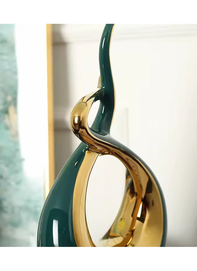 2 Sculptures Suitable Modern Or Traditional Office, Home, Or Hotel Space, Adding A Touch Of Elegance And Sophistication.