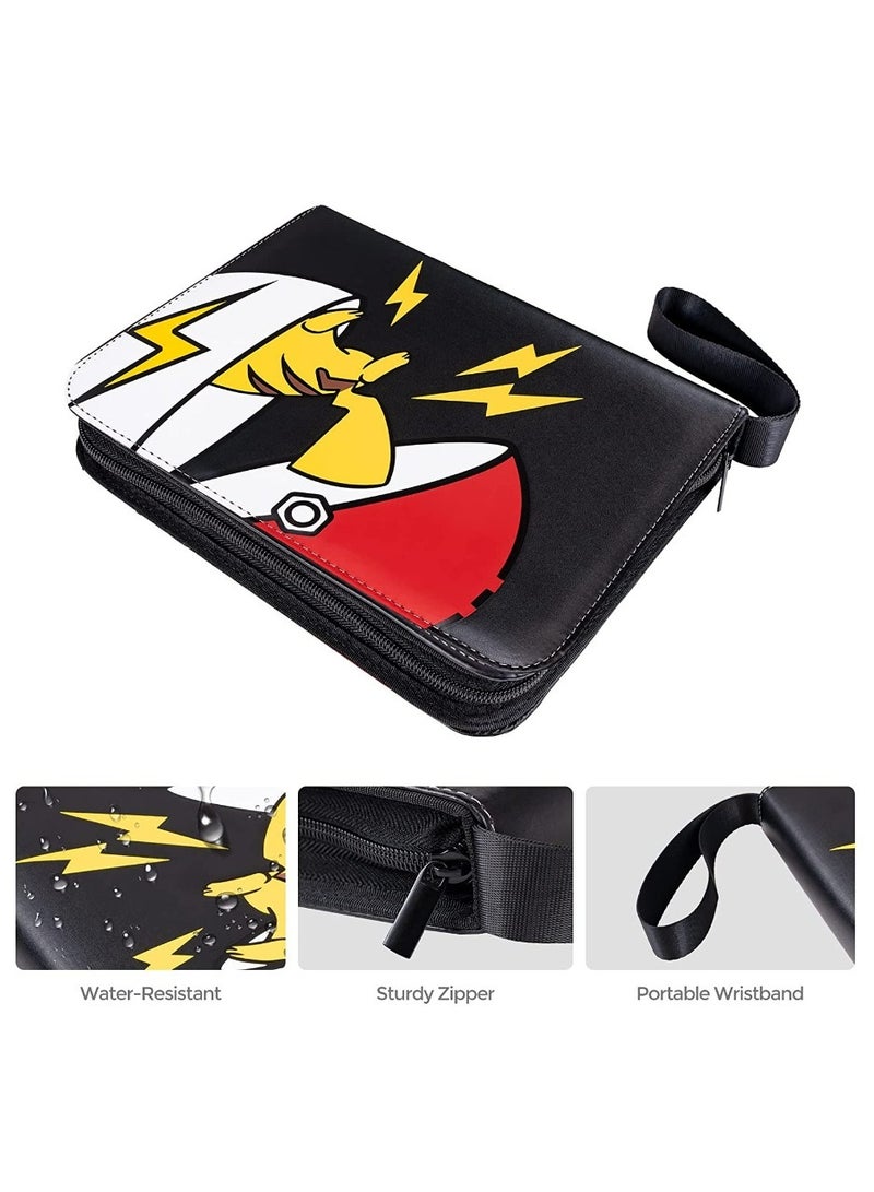 Pokemon Card Holder Binder Carrying Case for Pokemon Cards Portable Trading Cards Holder Collector Album holder holds 400 Cards with 50 Removable Sheets and 4 Pockets  - Image 2