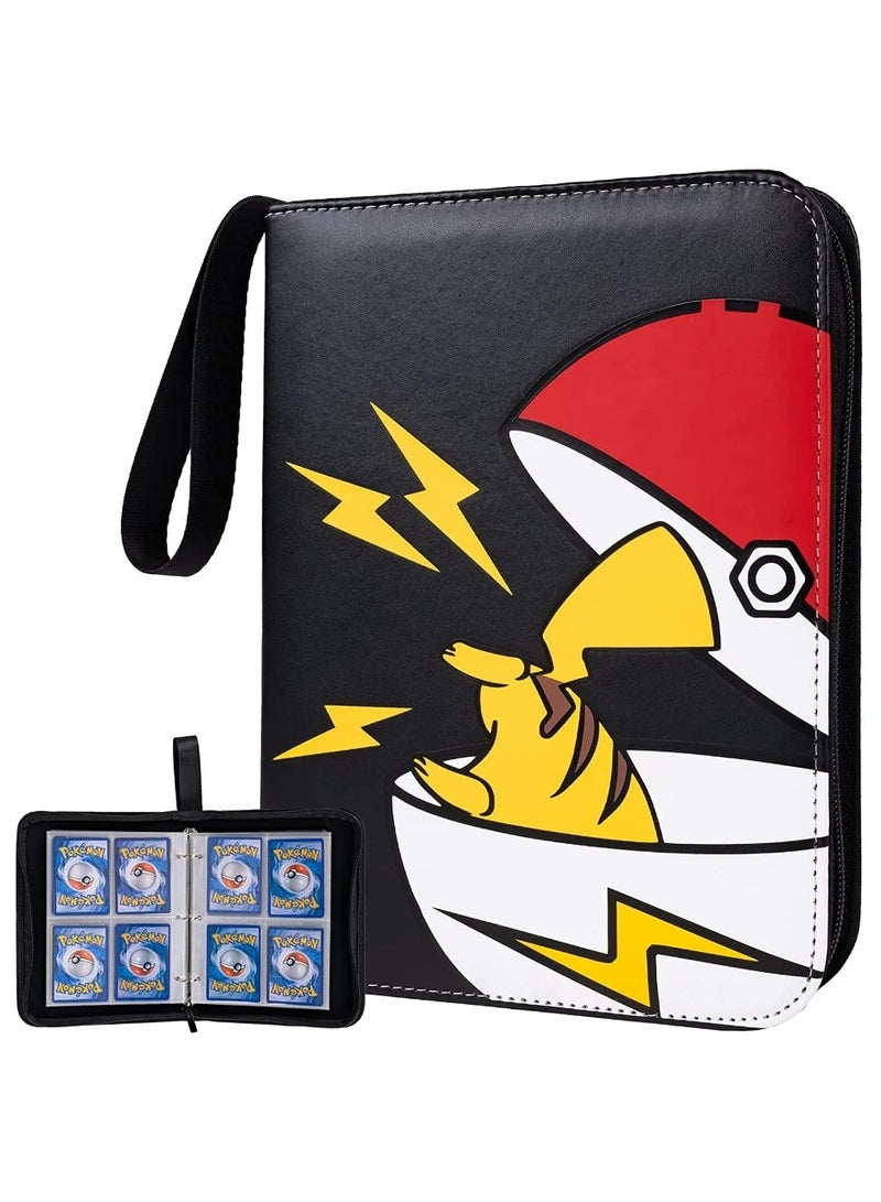 Pokemon Card Holder Binder Carrying Case for Pokemon Cards Portable Trading Cards Holder Collector Album holder holds 400 Cards with 50 Removable Sheets and 4 Pockets  - Image 1