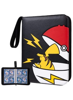 Filly Filly Card Holder Binder Carrying Case for Pokemon Cards Portable Trading Cards Holder Collector Album holder holds 400 Cards with 50 Removable Sheets and 4 Pockets  - Image 2