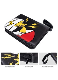 Filly Filly Card Holder Binder Carrying Case for Pokemon Cards Portable Trading Cards Holder Collector Album holder holds 400 Cards with 50 Removable Sheets and 4 Pockets  - Image 3