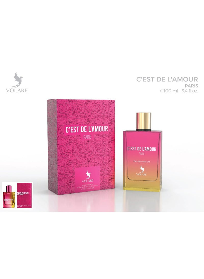 فولاري عطر سي دي لامور أو دو برفيوم من فولاري للنساء - 100 مل ( مستوحي من زاديج وفولتير ذيس از لاف ) - Image 3