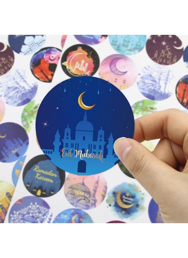 Fancy Land - Eid Mubarak Stickers 240Pcs Ramadan Kareem And Eid Stickers Sheets Gift Tag Mubarak Sticker For Kids - Image 1