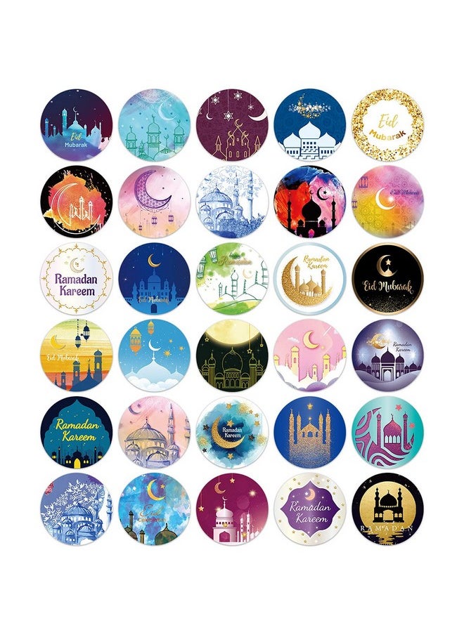 Fancy Land - Eid Mubarak Stickers 240Pcs Ramadan Kareem And Eid Stickers Sheets Gift Tag Mubarak Sticker For Kids - Image 1