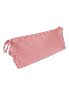 Hair Dryer Storage Bag, Travel Case for Hair Dryer, PU Leather Dustproof Carry Bag Portable Hair Dryer Bag Travel Blow Dryer Bag with Hanging Hook for Business Trips Travel Gym Camping(pink)