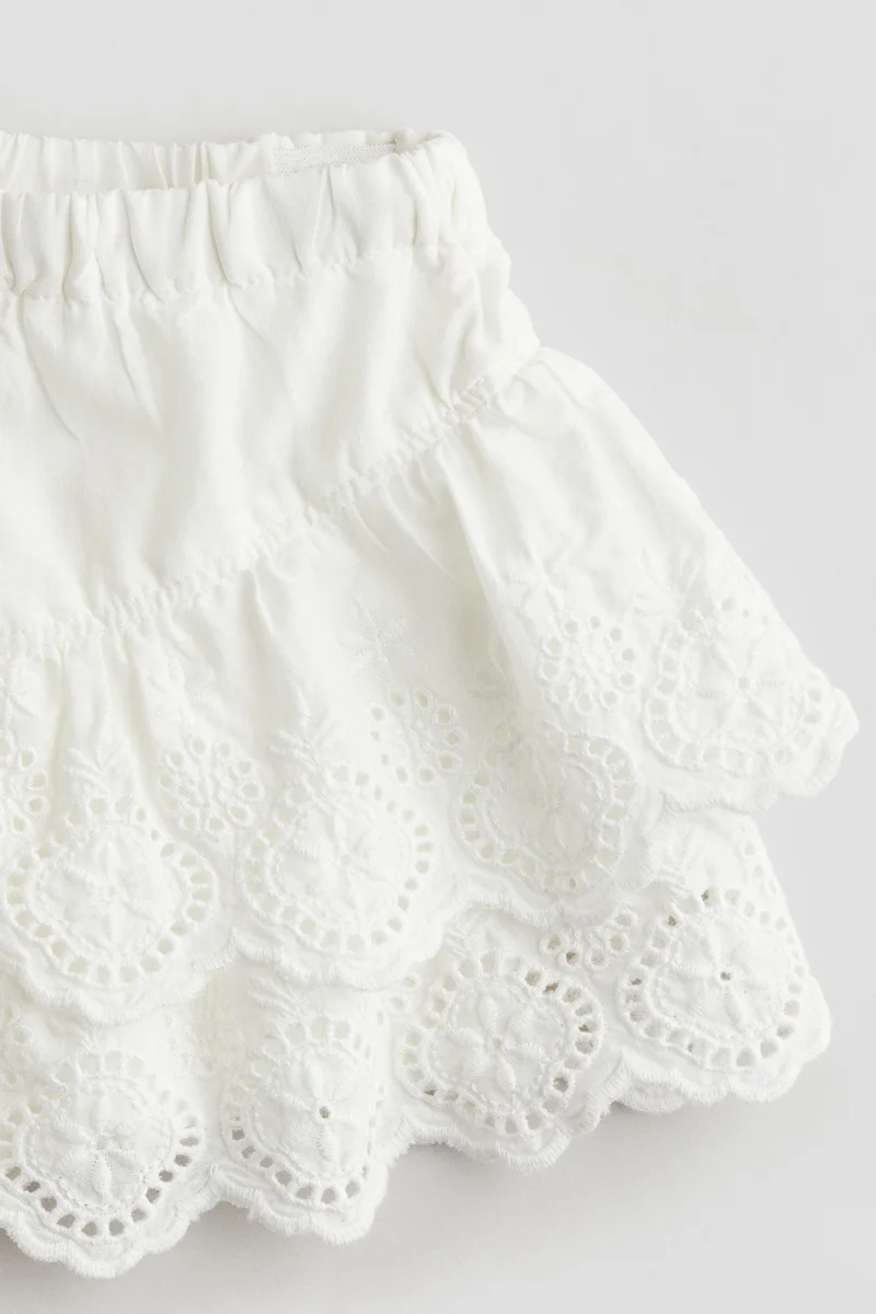 H&M Broderie anglaise skirt