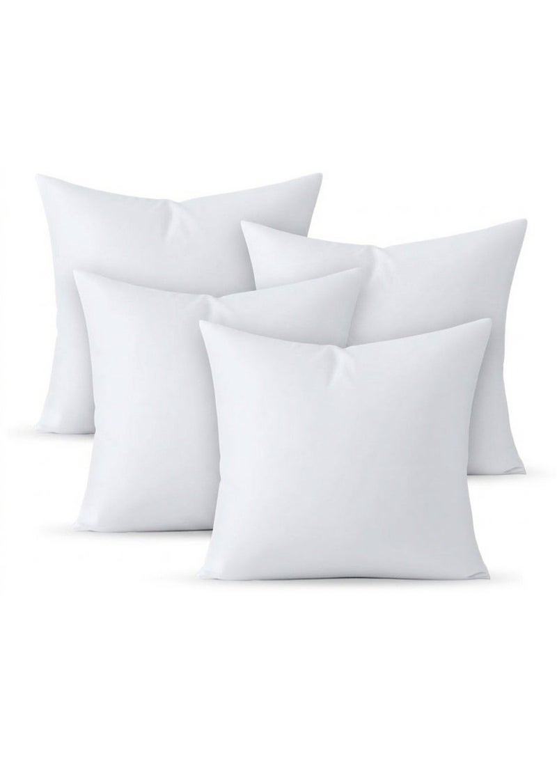 ريشا هوم 45x45cm Cushion Inner Pillow | Soft 144 TC Fabric | 450g Fluffy Polyester Fiber Filling | 500g Decorative Cushion Insert for Sofa, Bed, Couch & Home Decor, Set of 4 - Image 1