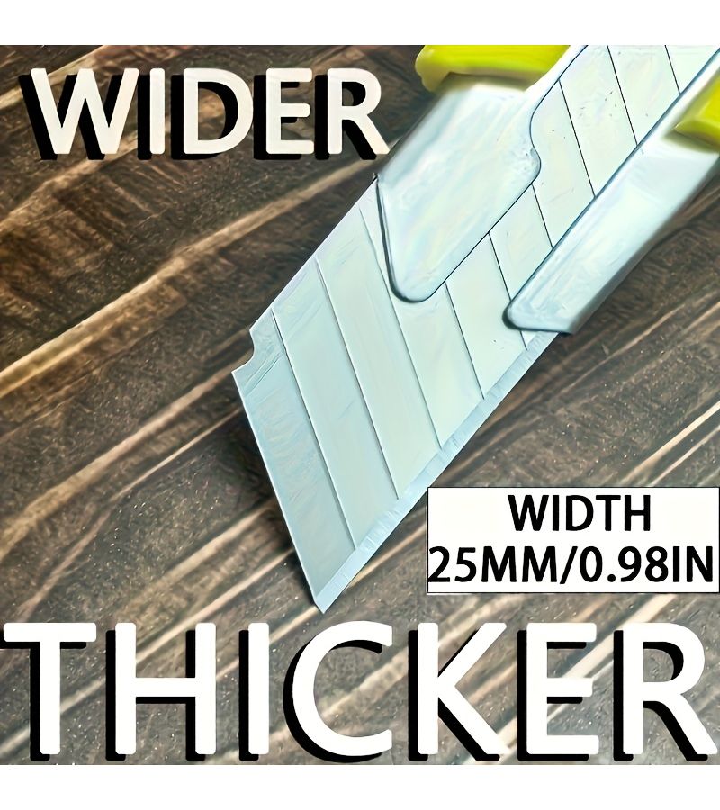 20pcs 25mm Extra Wide High Hardness Blade Replacement Cutter Utility Knife Industrial Cutting Tool - Image 3