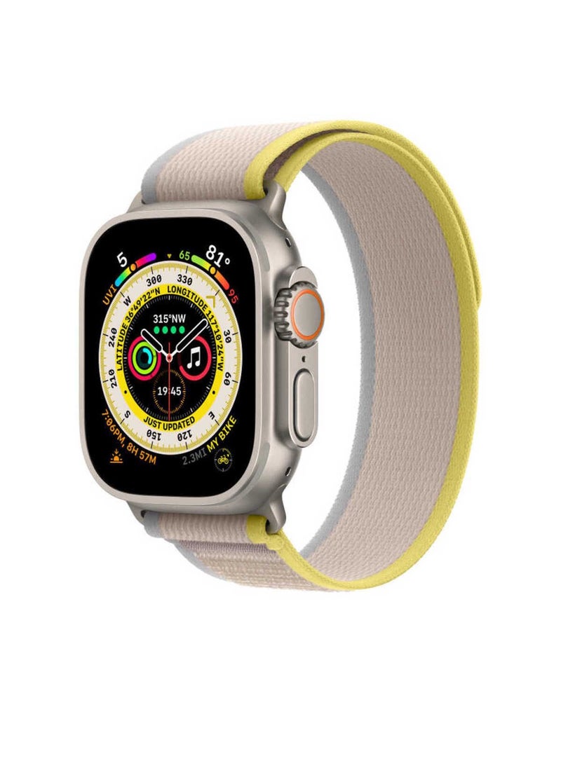 Generic - Trail Loop Watch Band Strap for Apple Watch Ultra 49mm/45mm/44mm/42mm Yellow/Beige - Image 1