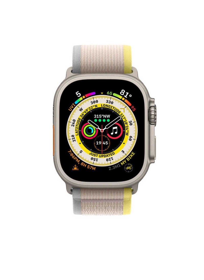 Generic - Trail Loop Watch Band Strap for Apple Watch Ultra 49mm/45mm/44mm/42mm Yellow/Beige - Image 1
