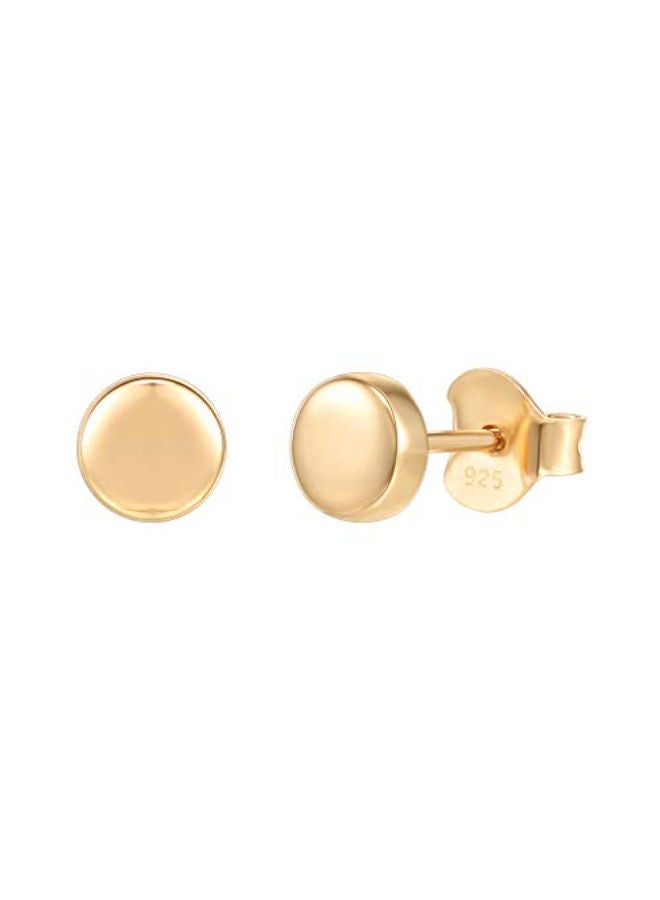 NIBEMINENT Triangle Disc Stud Earrings  - Image 1