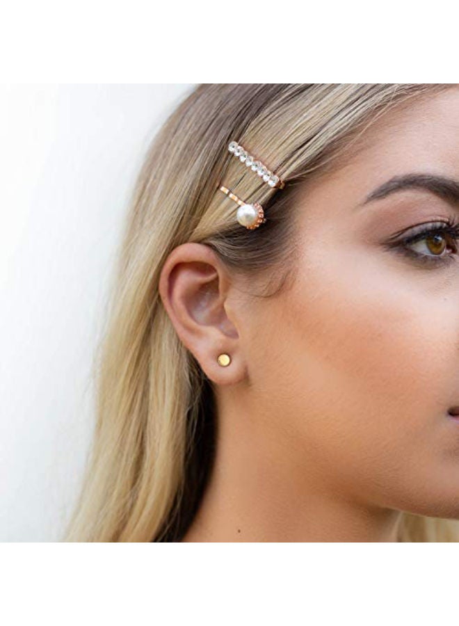 NIBEMINENT Triangle Disc Stud Earrings  - Image 4