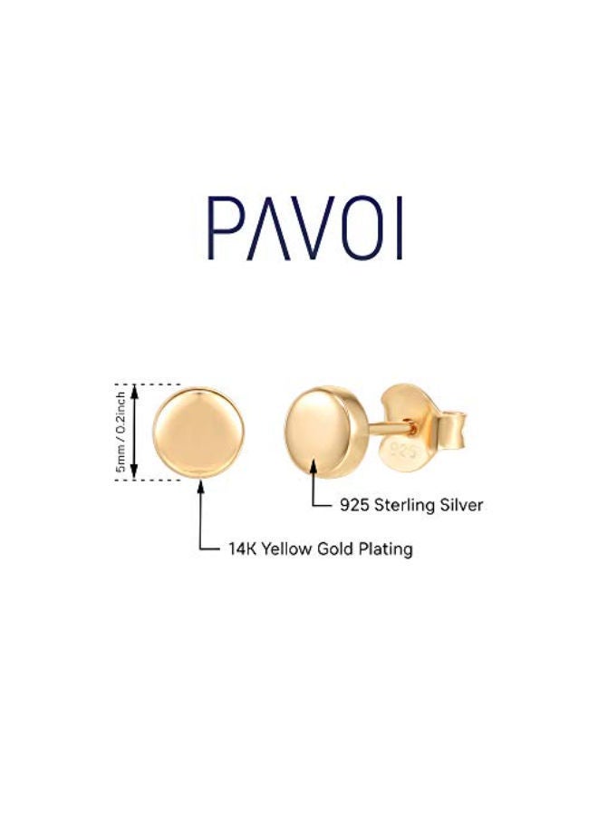 NIBEMINENT Triangle Disc Stud Earrings  - Image 2