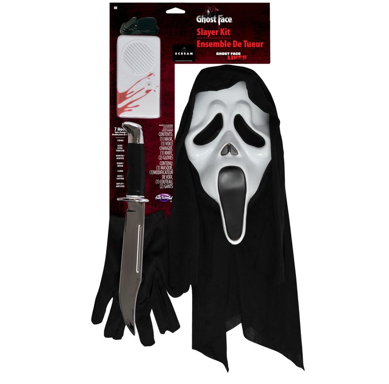 Fun World Officially Licensed Ghost Face Slayer Kit With Voice Changer. - Image 2