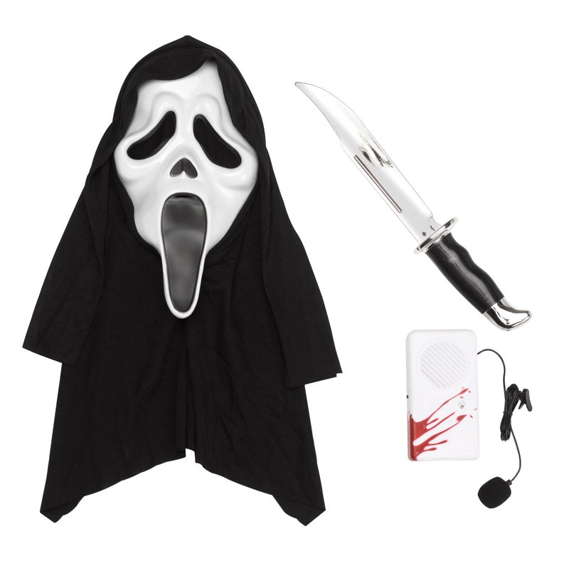 Fun World Officially Licensed Ghost Face Slayer Kit With Voice Changer. - Image 1