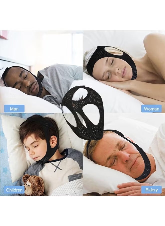 Anti Snore Chin Strap for Sleeping，Jaw Tape Mouth Snoring Sleep Devices Stopper Cpap Users Breathing Head Mouthpiece Solution to Keep Closed Mandibular Advancement Reducing Aids Men Women - Image 5