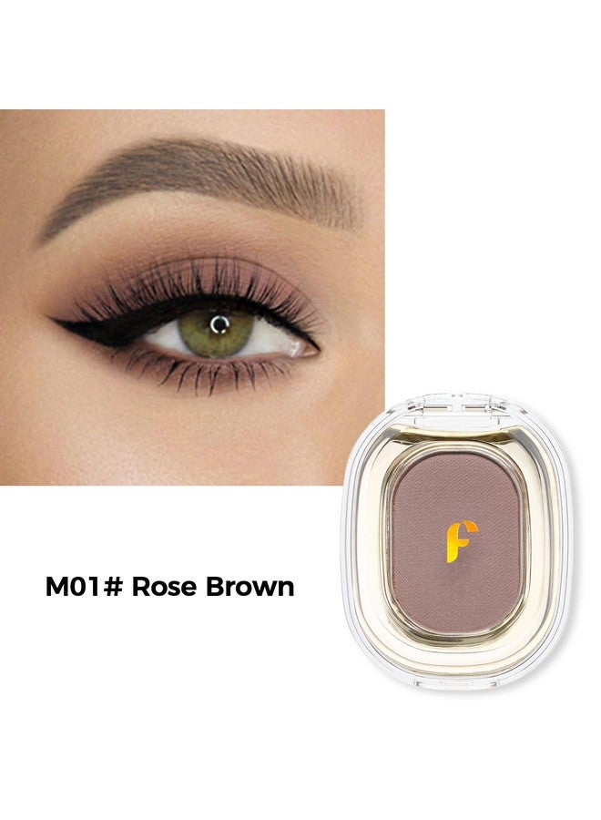 Erinde Single Light Brown Matte Eyeshadow Palette, High Pigment, Long Lasting, Intense Color, Neutral Nudes Naked Matte Pressed Powder Eye Shadow Palette - Image 2