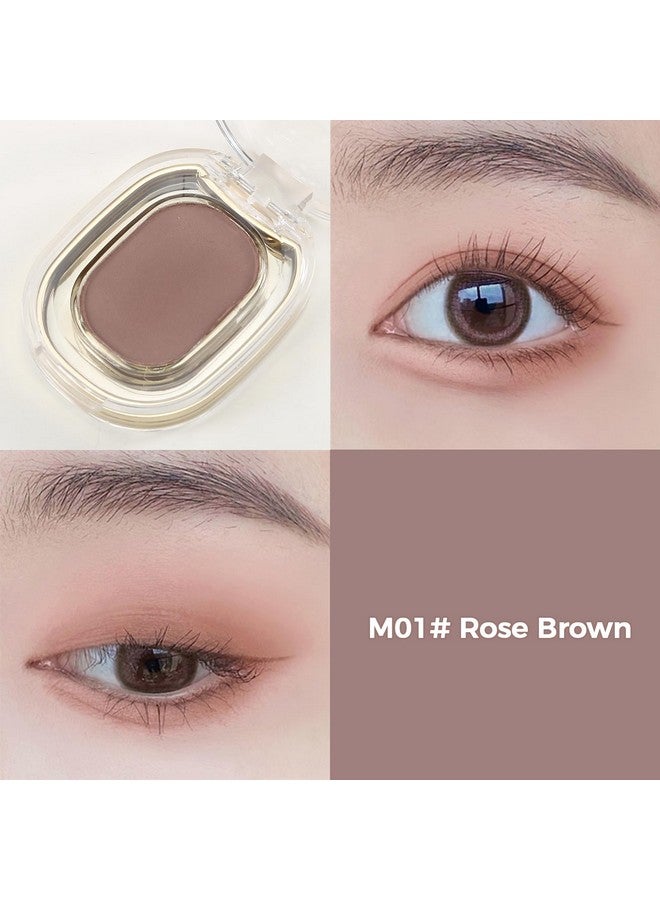 Erinde Single Light Brown Matte Eyeshadow Palette, High Pigment, Long Lasting, Intense Color, Neutral Nudes Naked Matte Pressed Powder Eye Shadow Palette - Image 3