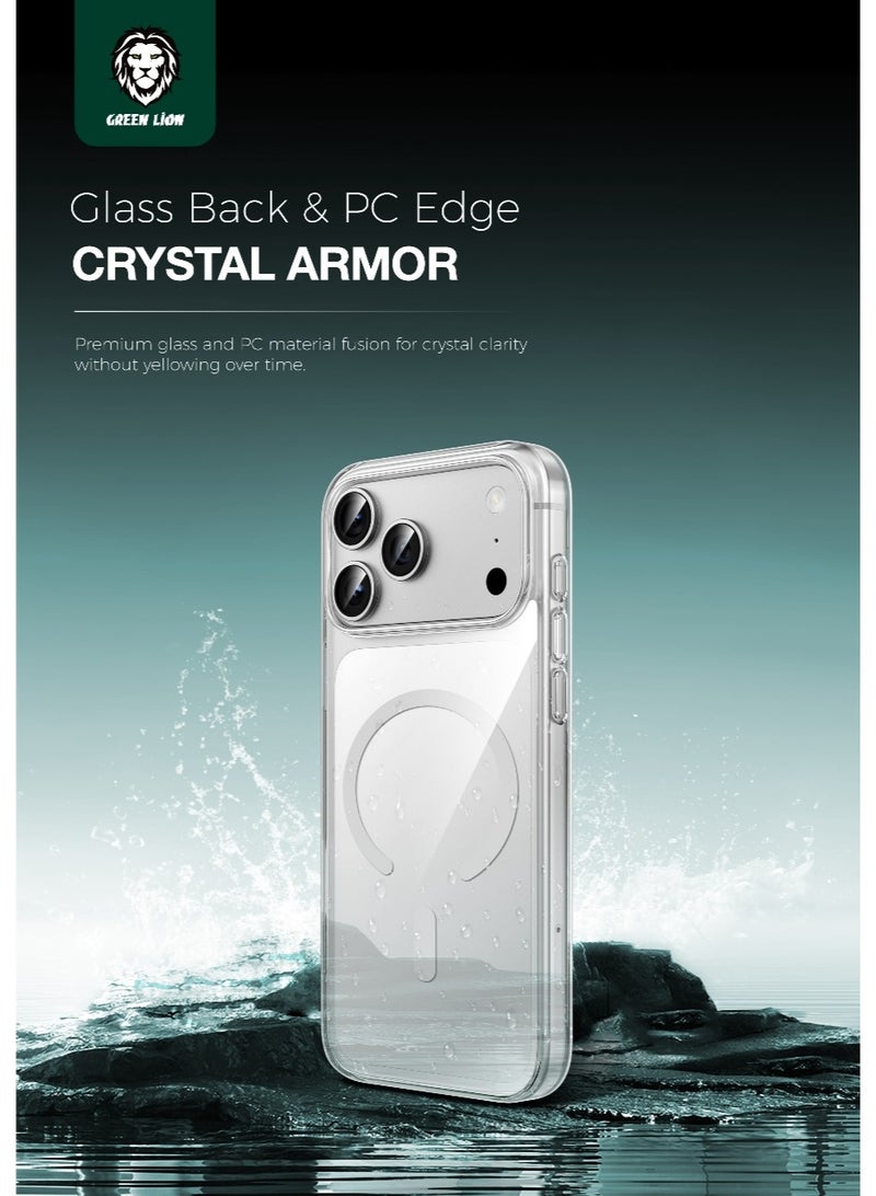 GREEN LION iPhone 17 Pro MagSafe Delgado Case with Ultra Drop Protection & MagSafe Compatibility / Camera Protection / Daily Protection - Clear - Image 4