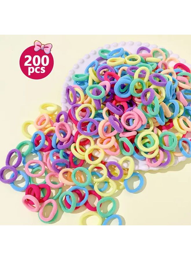 Multicolor Swirl Hair Ties High Elasticity Durable Soft Fashion Hair Accessories 99 Strips - Image 4