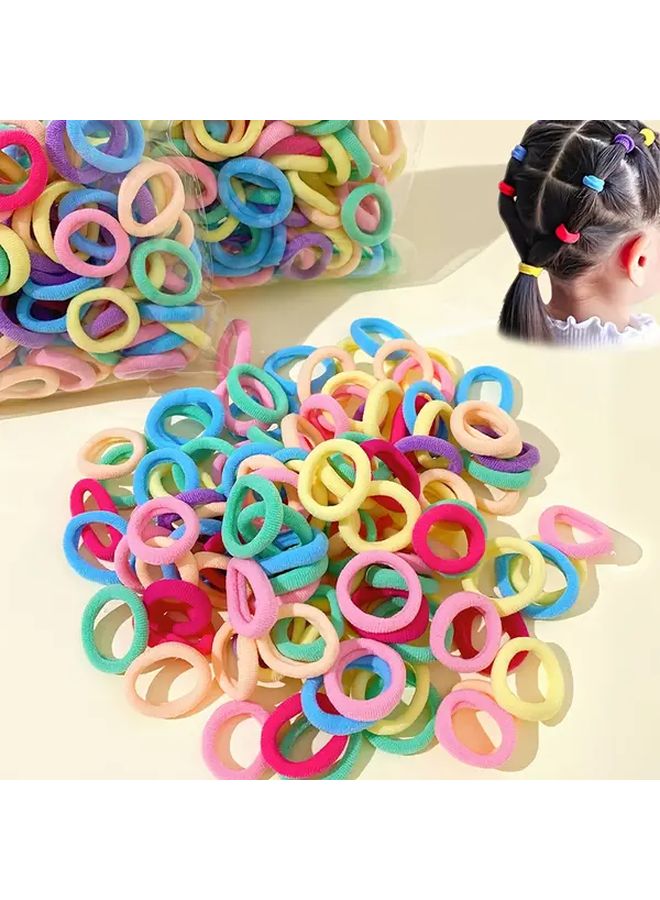 Multicolor Swirl Hair Ties High Elasticity Durable Soft Fashion Hair Accessories 99 Strips - Image 2