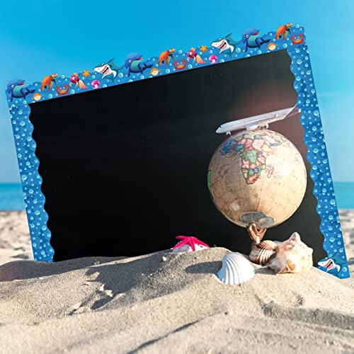 Containlol Borders for Bulletin Board Decoration, 118 ft Ocean Theme Scalloped Trim Classroom Bulletin Board Borders for School Office Whiteboard Wall Poster Chalkboard Decor - Image 4