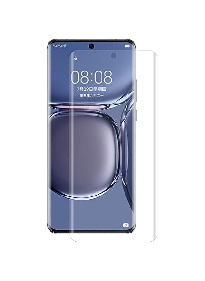HuHa Huawei P50 Pro UV Tempered Glass Screen Protector full glue HD Full Coverage 3D Premium with 9H Hardness, Edge to Edge Protection [Scratch Resist] [Anti-Fingerprint]  - Image 1
