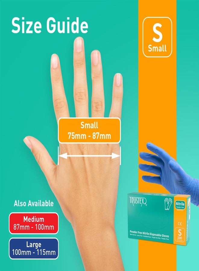 Trustex Nitrile Disposable Gloves | Powder Free | Box of 100 | Size Medium - Image 4