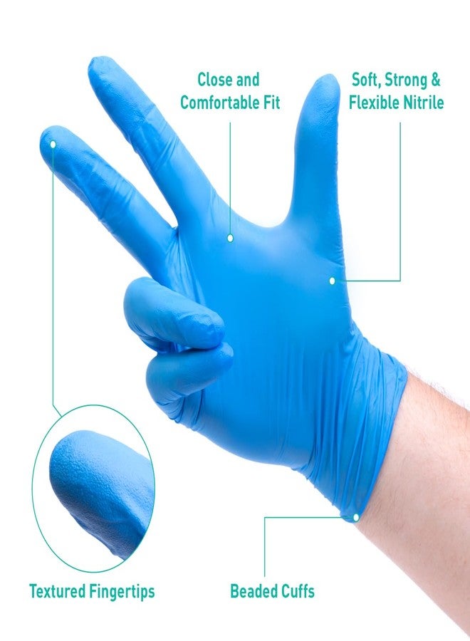 Trustex Nitrile Disposable Gloves | Powder Free | Box of 100 | Size Medium - Image 2