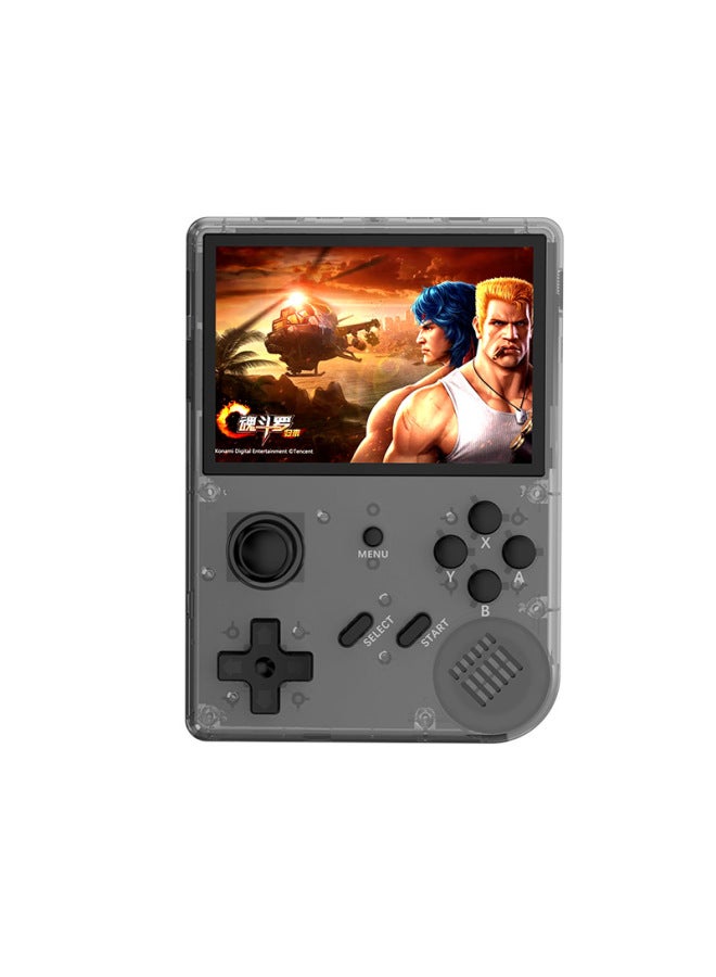 2025 Handheld Game Machine 3.5 Inch Screen 2.5D Wide Stickers 12 Large Simulator Single Rocker Manufacturers Wholesale-Model:R350 Black Transparent - Image 1