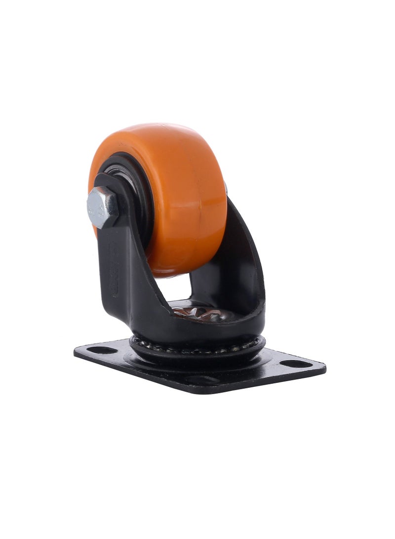BMB tools 2-Piece 40mm Orange PVC Medium Duty Ball Bearing Caster - Swivel - Plate  - Image 3
