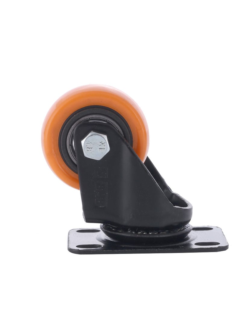 BMB tools 2-Piece 40mm Orange PVC Medium Duty Ball Bearing Caster - Swivel - Plate  - Image 2