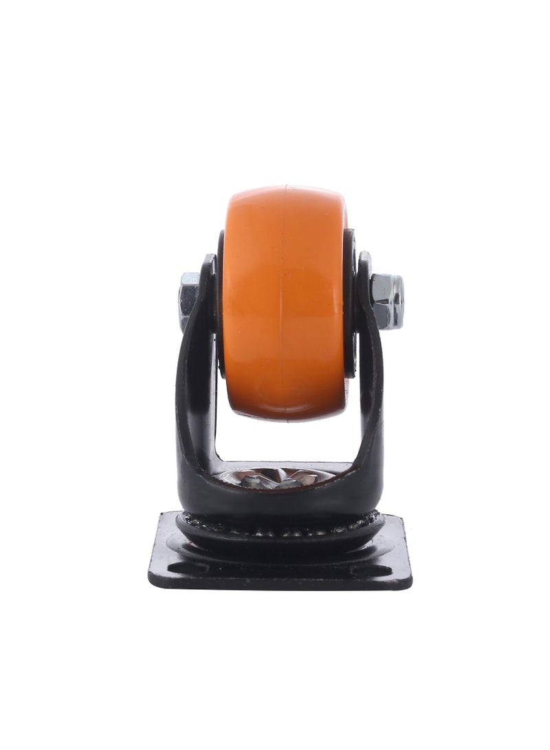 BMB tools 2-Piece 40mm Orange PVC Medium Duty Ball Bearing Caster - Swivel - Plate  - Image 4