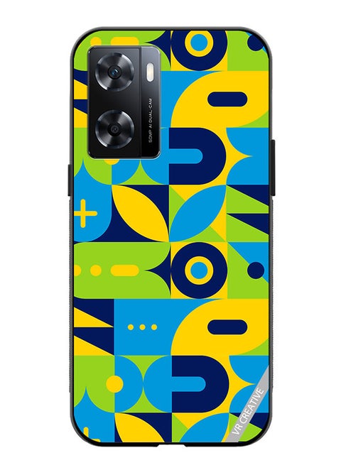 Protective Case Cover For OnePlus Nord N20 SE Geometry Pattern Design Multicolour