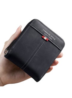 Generic New Men's Wallet PU Leather Crocodile Print Multifunction Zipper Fashion Student Youth Multi-function Card Holder  - Image 1