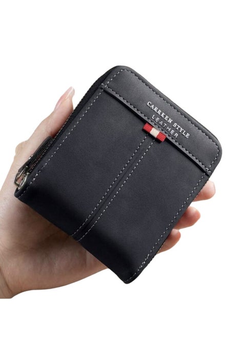 New Men's Wallet PU Leather Crocodile Print Multifunction Zipper Fashion Student Youth Multi-function Card Holder