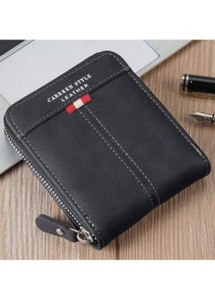 Generic New Men's Wallet PU Leather Crocodile Print Multifunction Zipper Fashion Student Youth Multi-function Card Holder  - Image 2