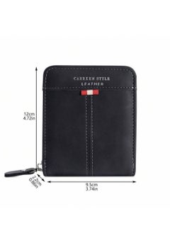 Generic New Men's Wallet PU Leather Crocodile Print Multifunction Zipper Fashion Student Youth Multi-function Card Holder  - Image 5