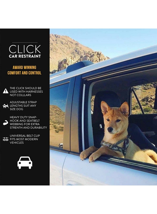 EzyDog CLICK - Dog Seat Belt for Car, Dog Harness Adjustable Seatbelt Attachment - Heavy Duty Nylon Seat Belt Webbing (17.5in - 26in) - Image 2