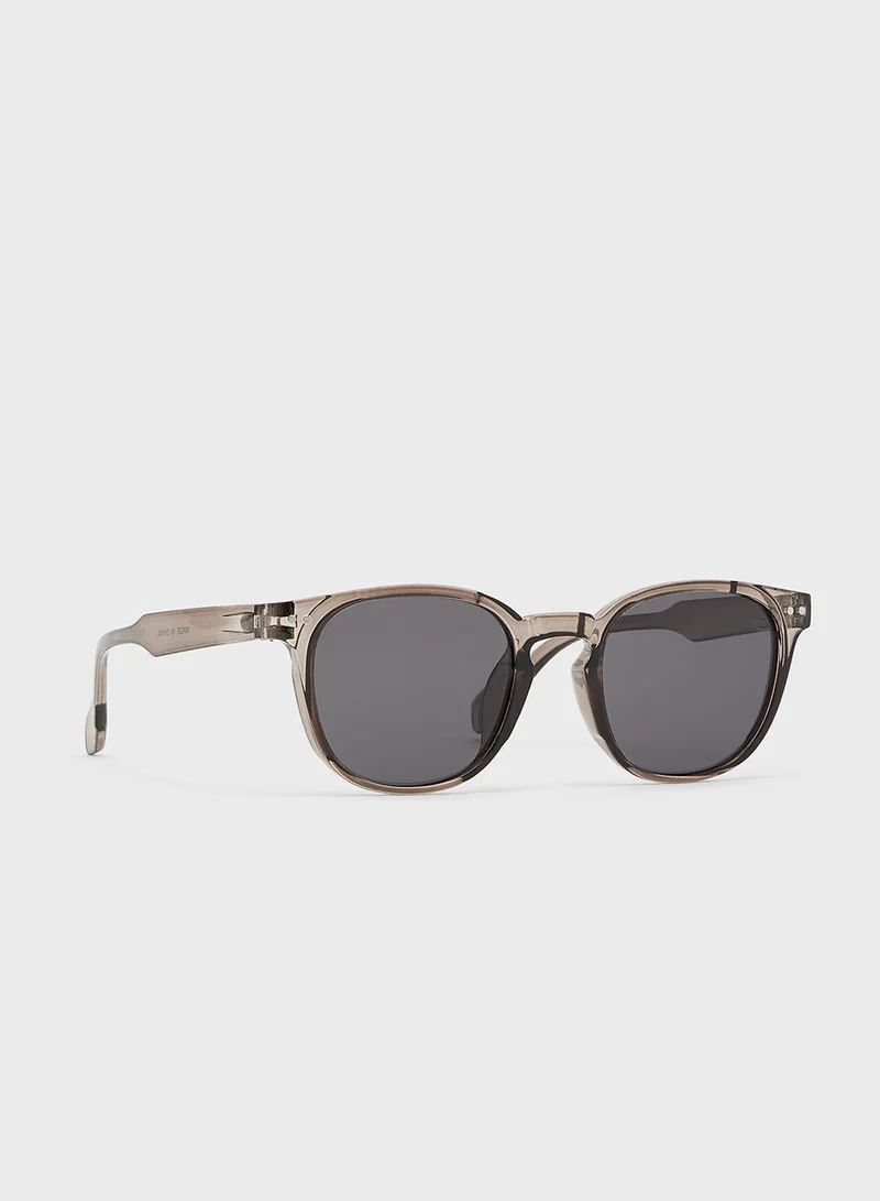Robert Wood Polarized Lens Wayfarer Sunglasses