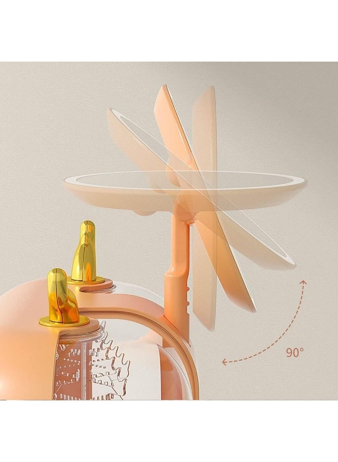 منظم مكياج و ادوات العنايه بالبشره بسيط ومبتكر مع مرآة مناسب لغرفة النوم والتسريحة والحمام مقاوم للغبار - Image 5