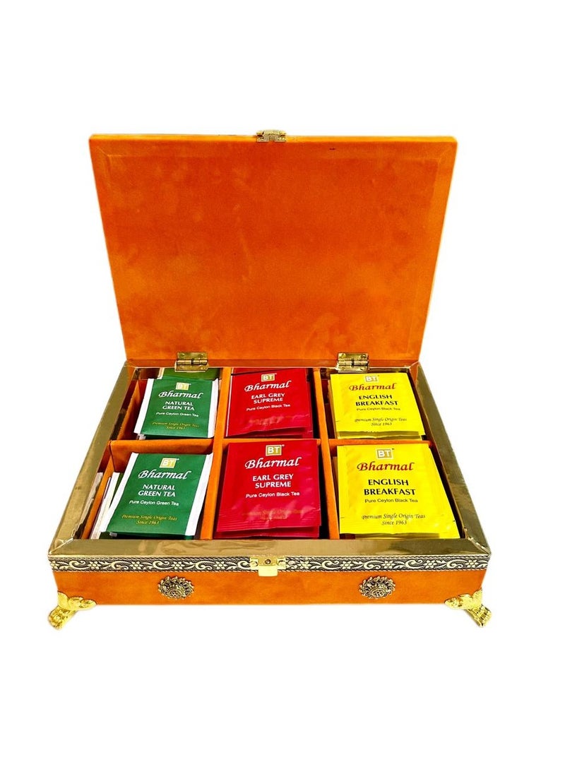 BHARMAL - Bharmal Royal Tea Box Gift Set (60 Tea Bags) - Orange - Image 1