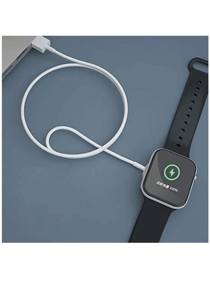 إن تك Ntech Magnetic Wireless Charging Dock Portable Smart USB Watch Charger Cable For Apple iWatch (Series 5/4/3/2) Apple Watch For iPhone - أبيض - Image 2