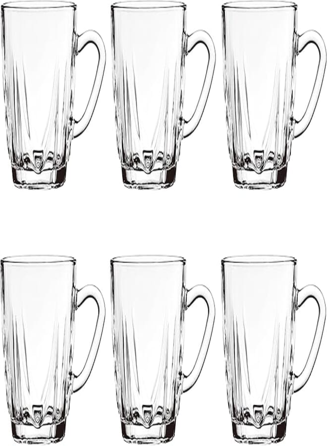 Blink Max KTZB48 Glass Mug 6-Pieces Set, 230 ml Capacity