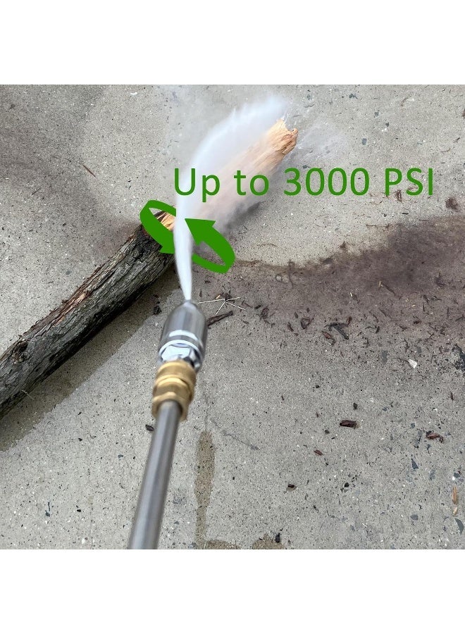 JOEJET Turbo Nozzle For Pressure Washer, Rotating With 1/4" Quick Connect, 7 Nozzle Tips With Holder, 3600 Psi  - Image 4