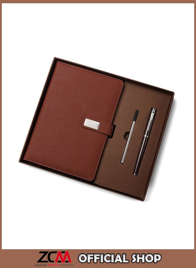 زي سي إم - هابي مجموعة صناديق هدايا من دفاتر ملاحظات ومذكرات ودفاتر ملاحظات وأقلام حبر جاف وأقلام توقيع فاخرة - Image 1